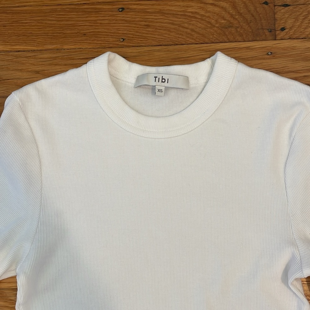 Tibi Ribbed Tshirt - Picture 5 of 7